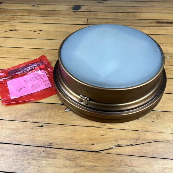 NIB Restoration Hardware 12” Turner Flushmount Ceiling Light (1 available) - Picture 2 of 4